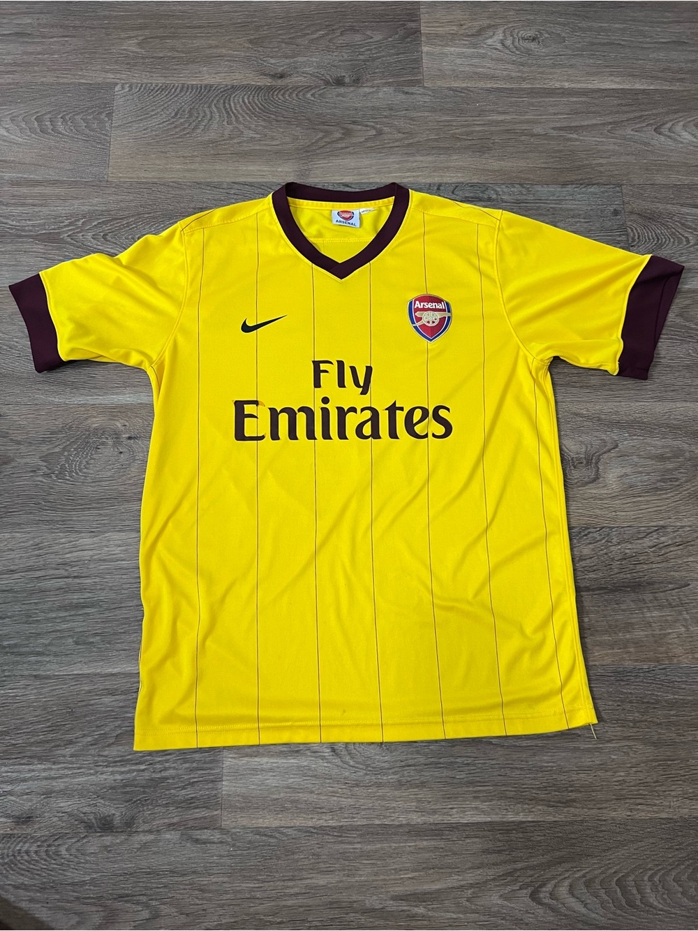 Vintage Y2k Arsenal yellow away shirt # #soccer fitting medium to large/412